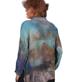Tatiana Palnitska Top, Mint And Spice, Aqua/Earth Shades, S/M