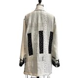Catherine Bacon Jacket, Mosaic, Alhambra Morgan, White/Black, L