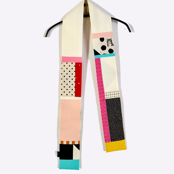 Juanita Girardin Scarf, Abstract, Double-Sided, Triangle Chatter