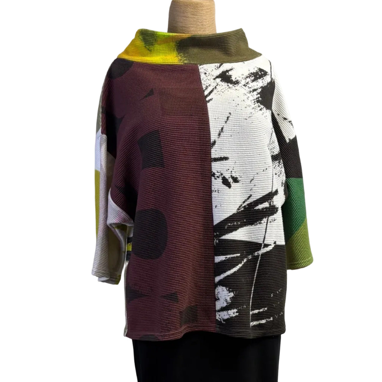 Andrea Geer Top, Funnel Neck, #2 S/M