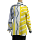 Kay Chapman Shirt, Issey, Why Not, Yellow/White/Grey, L