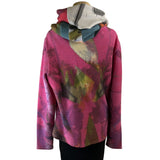 Andrea Geer Fitted Top With Scarf, Pink/Green