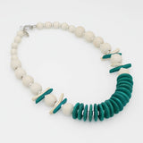 Sylca Designs Necklace, Skylar Coastal Aura, Turquoise/White