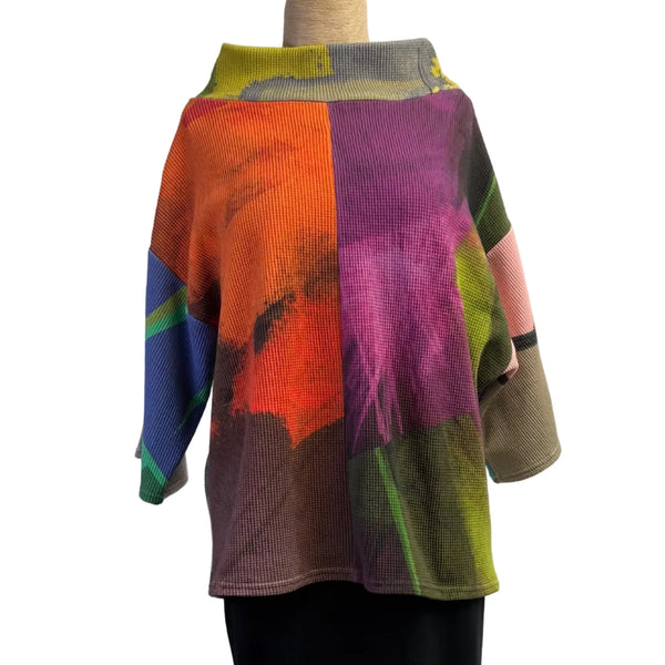 Andrea Geer Top, Funnel Neck, #4 S/M