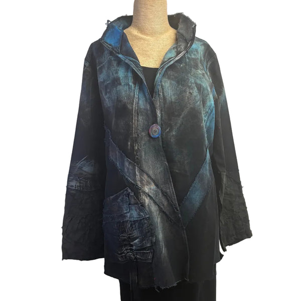 Tatiana Palnitska Jacket, As Soft As Water, Blue/Brown/Black, M