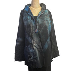 Tatiana Palnitska Jacket, As Soft As Water, Blue/Brown/Black, M
