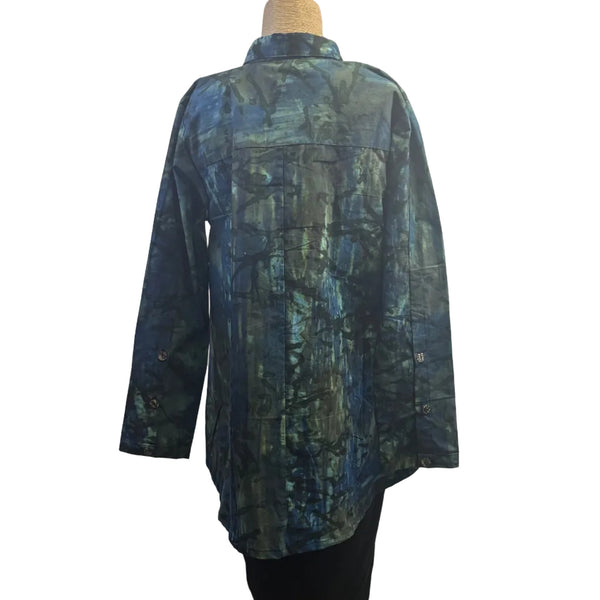 Adverb Shirt, Anywhere, Elements, Blue/Aqua/Brown/Olive XS, S & M