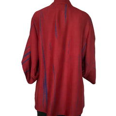 Doshi Jacket, Crossroads, Silk Twill, Carmine, M
