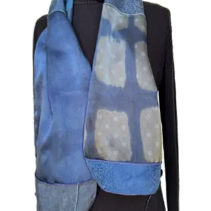 Judith Bird Scarf, SilkSingles, Ocean View, SilkSingles, Blues