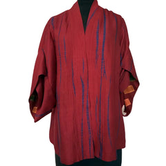 Doshi Jacket, Crossroads, Silk Twill, Carmine, M