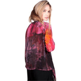 Tatiana Palnitska Blouse, Urban Art Zen, Magenta/Red/Black M
