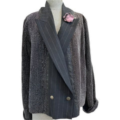Catherine Bacon Jacket, Wump, Double Breasted, Vintage Kantha, M/L