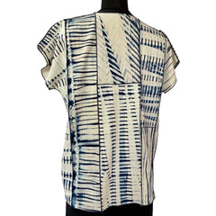 Doshi Top, Rhythm, Indigo, Indigo/White, S/M