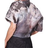 Tatiana Palnitska Blouse, Sculpted Clouds, Gray/White/Black XS