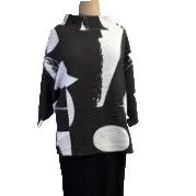 Andrea Geer Top, Funnel Neck, #5, S/M