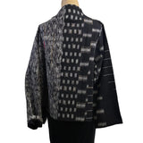 Yaza Jacket, Kasur, Ikat, Black/Silver M & L/XL