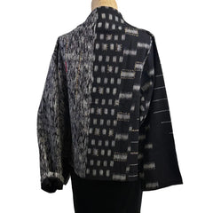 Yaza Jacket, Kasur, Ikat, Black/Silver M & L/XL