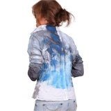 Tatiana Palnitska Jacket, Coolest Blue Blazes, White/Blue/Grey XS/S