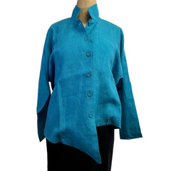 M Square Shirt, Point, Turquoise S, M & L