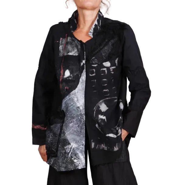 Tatiana Palnitska Jacket, Midnight Sun Monochrome