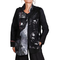 Tatiana Palnitska Jacket, Midnight Sun Monochrome