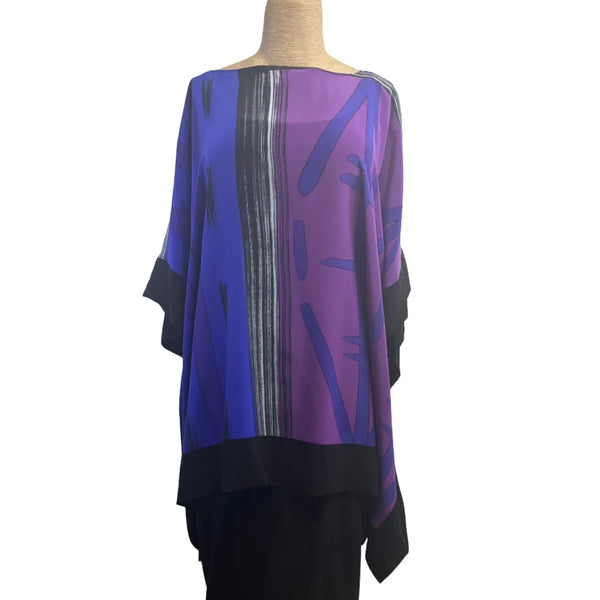 Kay Chapman Tunic, Elia, Why Not, Purple/Blue/Black, OS