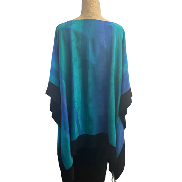 Kay Chapman Tunic, Splatter, Turquoise/Lavender, OS