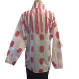 Kay Chapman Shirt, Issey, Rain, White/Coral, L