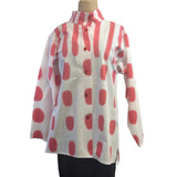 Kay Chapman Shirt, Issey, Rain, White/Coral, L