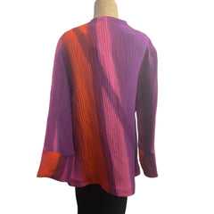 Kay Chapman Jacket, Asymmetrical, Orange/Pink/Lavender, S