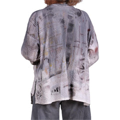 Tatiana Palnitska Top, One,Two, Five, Gray/White/Black L/XL