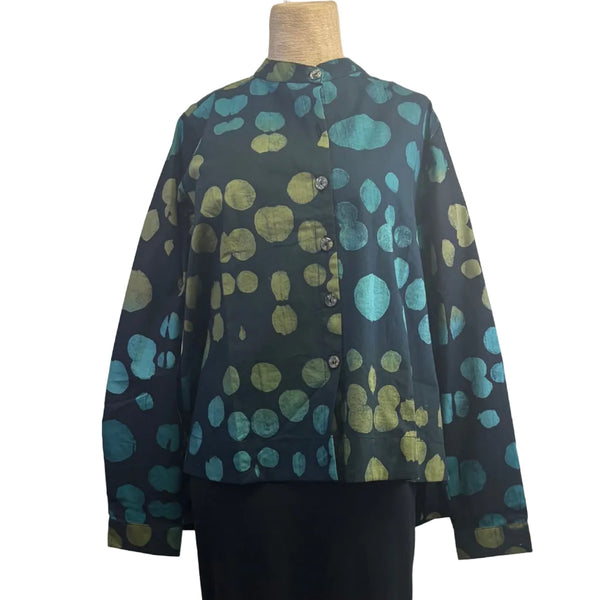 Adverb Shirt, After, Dots Fun, Turquoise/Olive/Black S, M & XL