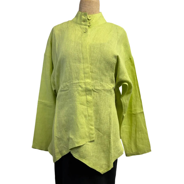 M Square Shirt, Iris, Lime S & M