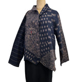 Yaza Jacket, Kasur, Ikat, Blue/Tan S & M