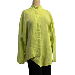 M Square Shirt, Iris, Lime M/L