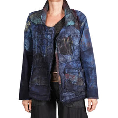 Tatiana Palnitska Jacket, In A Textured Indigo Mood, XS/S
