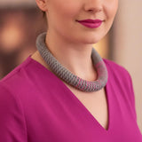 Christina Brampti Necklace, Pink/Grey