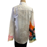 M Square Shirt, Quinne, Splash, White/Multi-Color M/L & L/XL