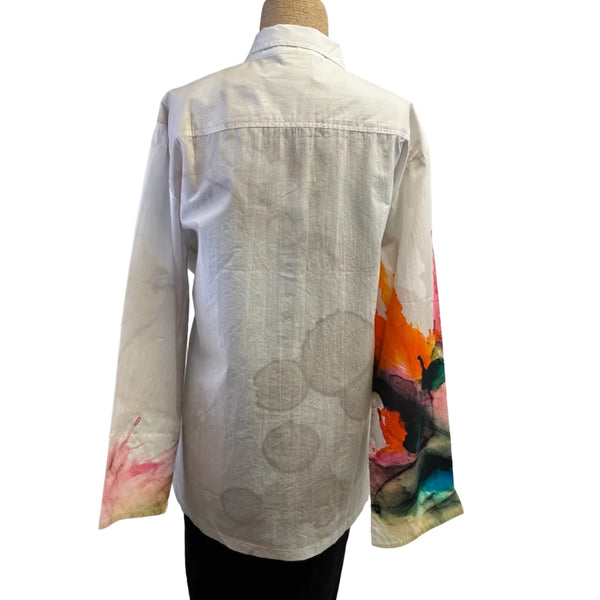 M Square Shirt, Quinne, Splash, White/Multi-Color M/L & L/XL