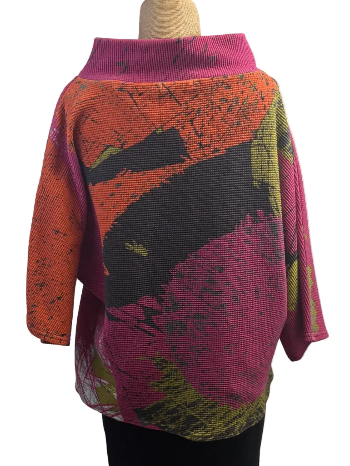 Andrea Geer Top, Funnel Neck,S/M