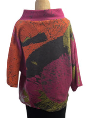 Andrea Geer Top, Funnel Neck,S/M