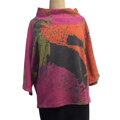 Andrea Geer Top, Funnel Neck,S/M