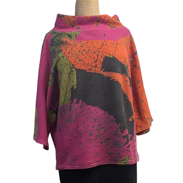 Andrea Geer Top, Funnel Neck,S/M