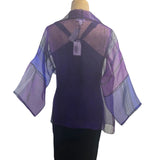 Kay Chapman Jacket, Origami, Purples, OS Fits S through  L