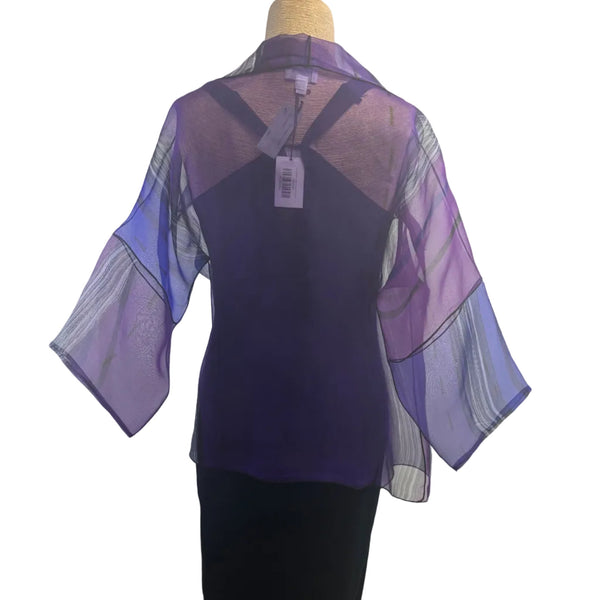 Kay Chapman Jacket, Origami, Purples, OS Fits S through  L
