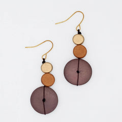 Sylca Designs Drop Earrings, Cerelia Splendor, Rust