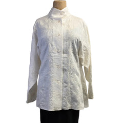 Kay Chapman Shirt, Issey, Embroidered, Natural, L