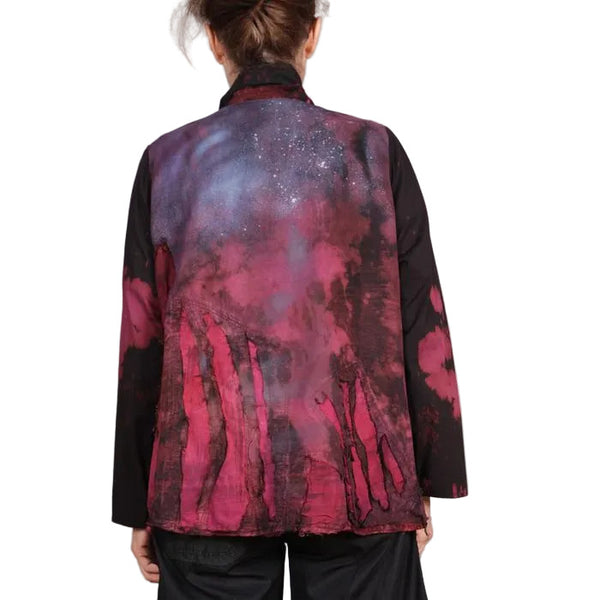Tatiana Palnitska Jacket, Ripples in Time and Space, Hand-painted S/M