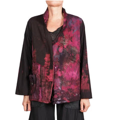Tatiana Palnitska Jacket, Ripples in Time and Space, Hand-painted S/M