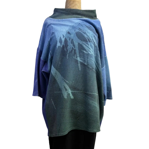 Andrea Geer Top, Funnel Neck,  L/XL